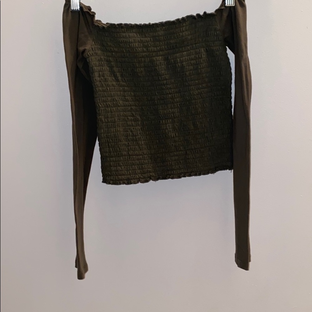 Hollister long sleeve off the shoulder shirt